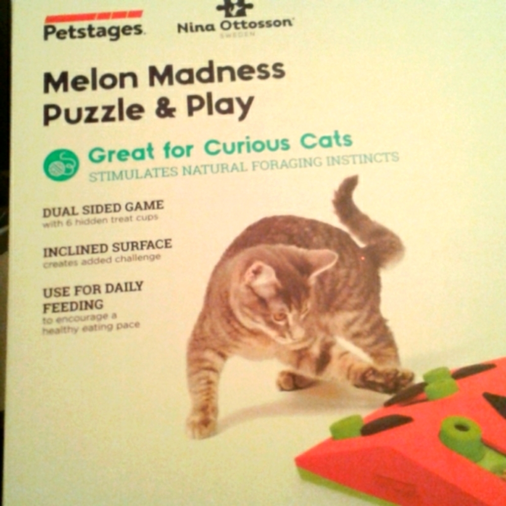 Cat Toy Melon Maddness Puzzle & Play Cats NO BOX MEOWY NICE FINAL SALE F…